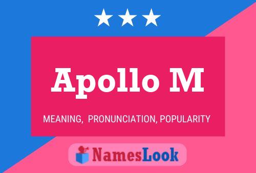 Apollo M Name Poster