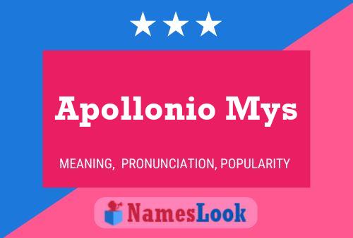 Apollonio Mys Name Poster