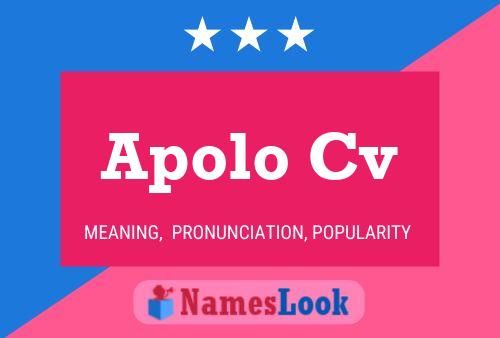 Apolo Cv Name Poster