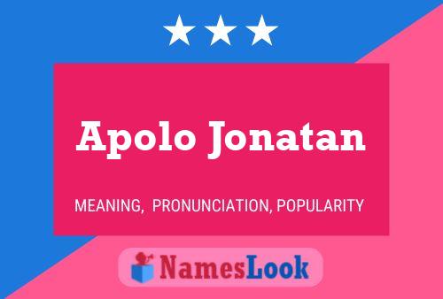 Apolo Jonatan Name Poster