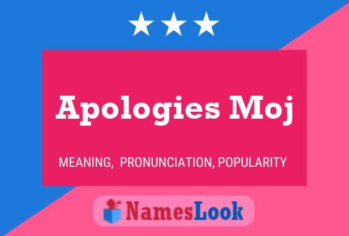 Apologies Moj Name Poster