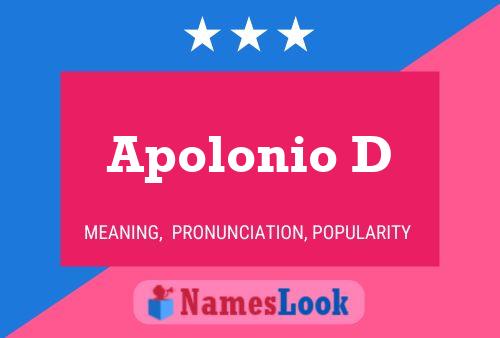 Apolonio D Name Poster