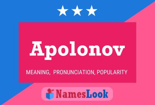 Apolonov Name Poster