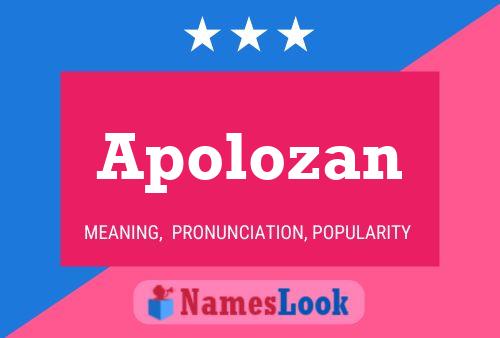 Apolozan Name Poster