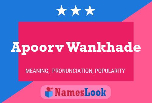 Apoorv Wankhade Name Poster