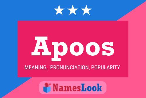 Apoos Name Poster