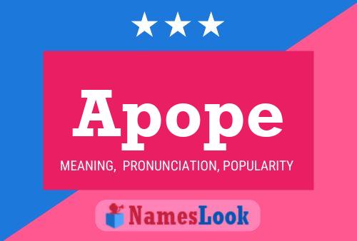 Apope Name Poster