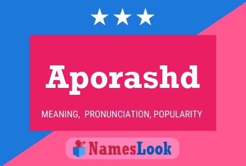 Aporashd Name Poster