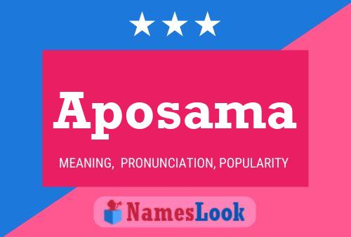 Aposama Name Poster