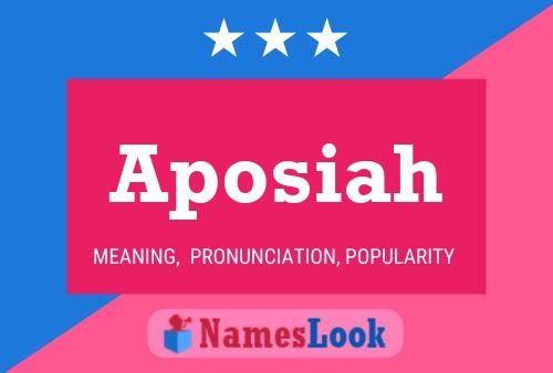 Aposiah Name Poster