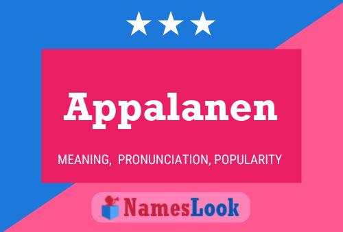 Appalanen Name Poster