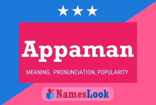 Appaman Name Poster