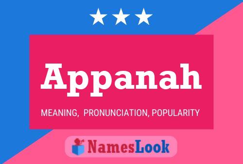 Appanah Name Poster