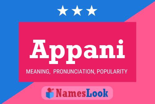 Appani Name Poster