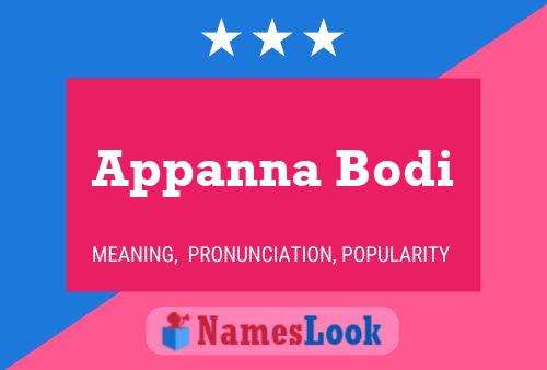 Appanna Bodi Name Poster