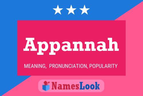 Appannah Name Poster