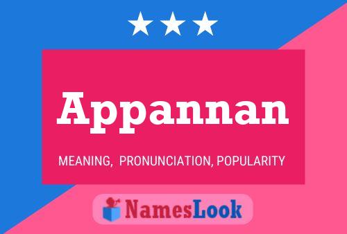 Appannan Name Poster