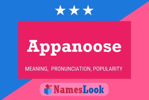 Appanoose Name Poster