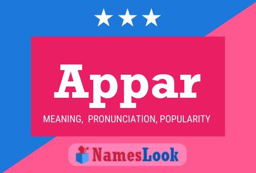 Appar Name Poster