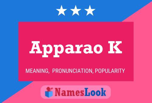 Apparao K Name Poster