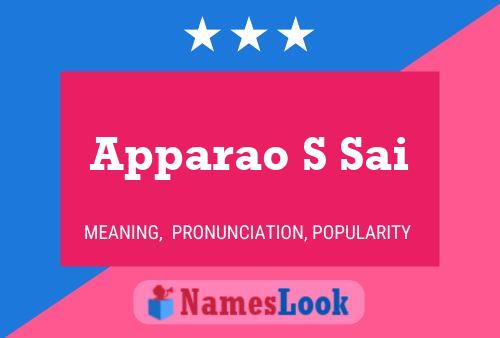 Apparao S Sai Name Poster