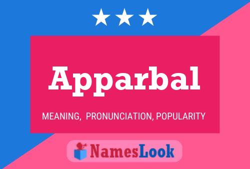 Apparbal Name Poster