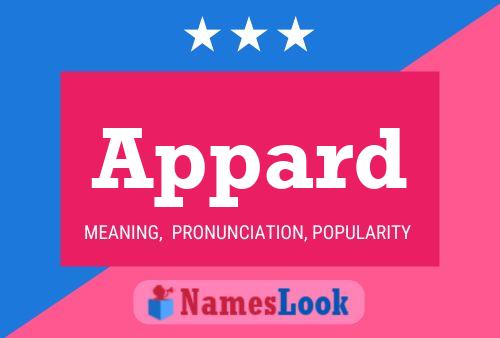 Appard Name Poster