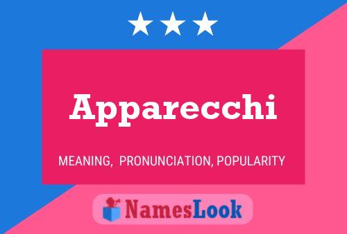 Apparecchi Name Poster