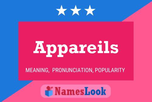 Appareils Name Poster