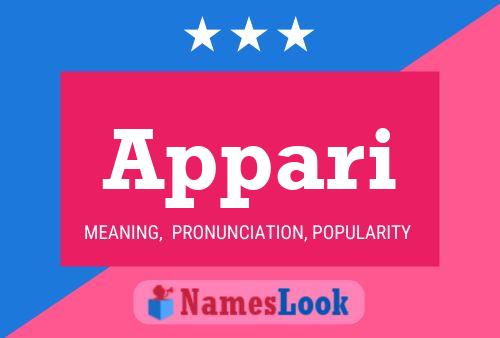 Appari Name Poster