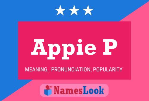 Appie P Name Poster