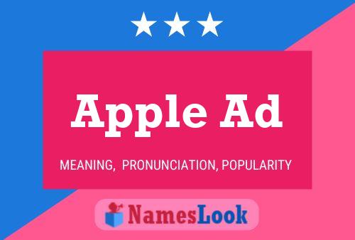 Apple Ad Name Poster