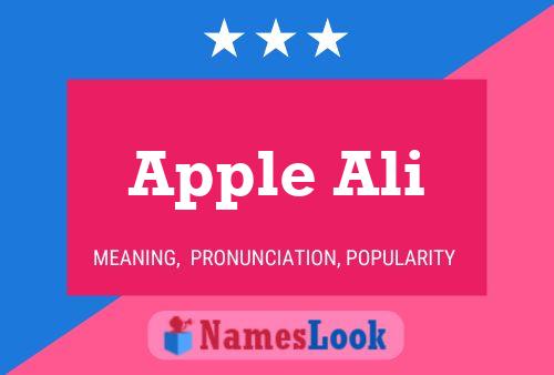 Apple Ali Name Poster