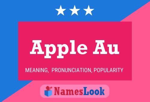 Apple Au Name Poster