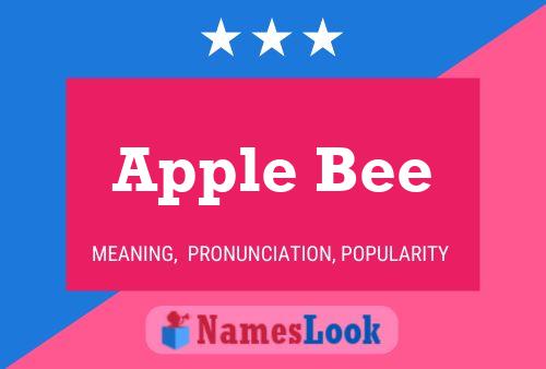 Apple Bee Name Poster