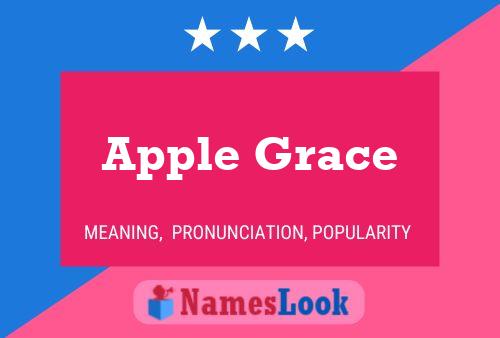 Apple Grace Name Poster