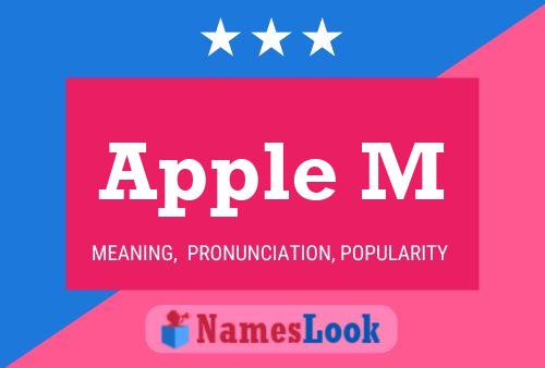 Apple M Name Poster