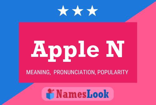 Apple N Name Poster