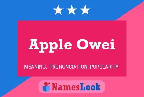 Apple Owei Name Poster