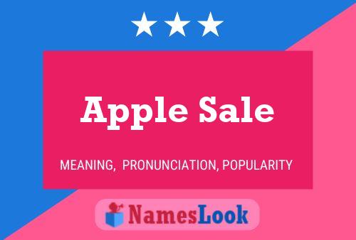 Apple Sale Name Poster