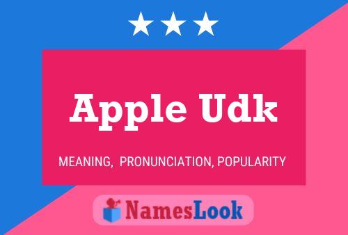 Apple Udk Name Poster