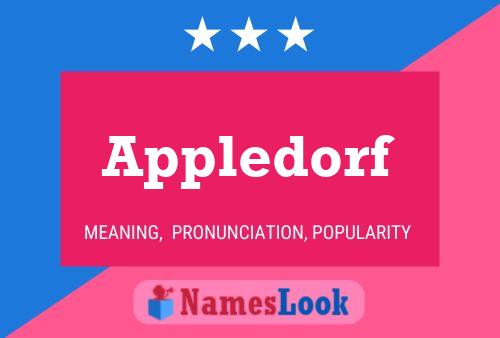 Appledorf Name Poster