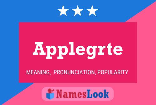 Applegrte Name Poster