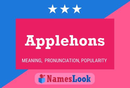 Applehons Name Poster