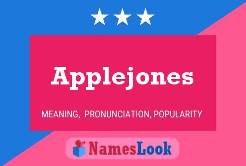 Applejones Name Poster