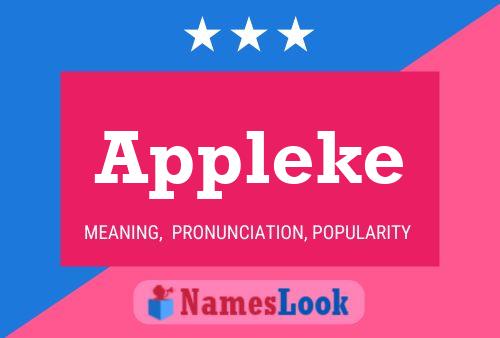 Appleke Name Poster