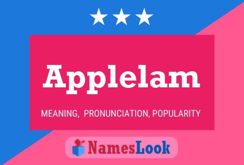 Applelam Name Poster