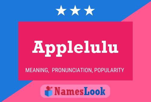 Applelulu Name Poster