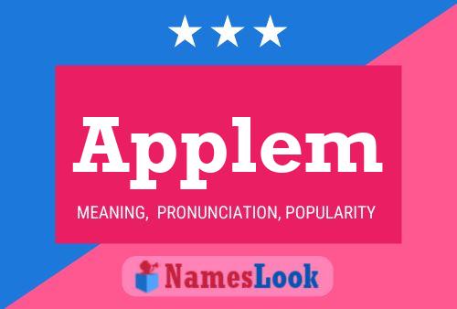 Applem Name Poster