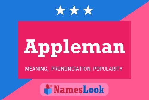 Appleman Name Poster